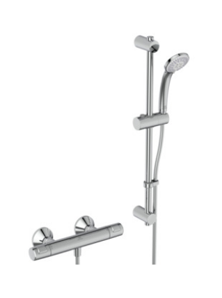 Thermostatic shower valve with 3 function kit