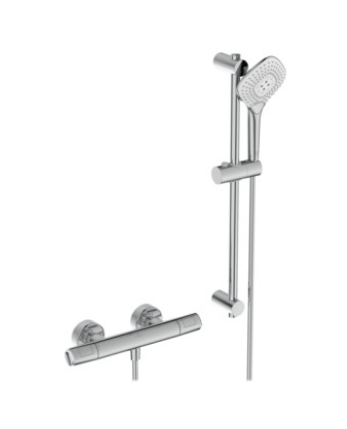 Thermostatic shower valve with 3 function pack