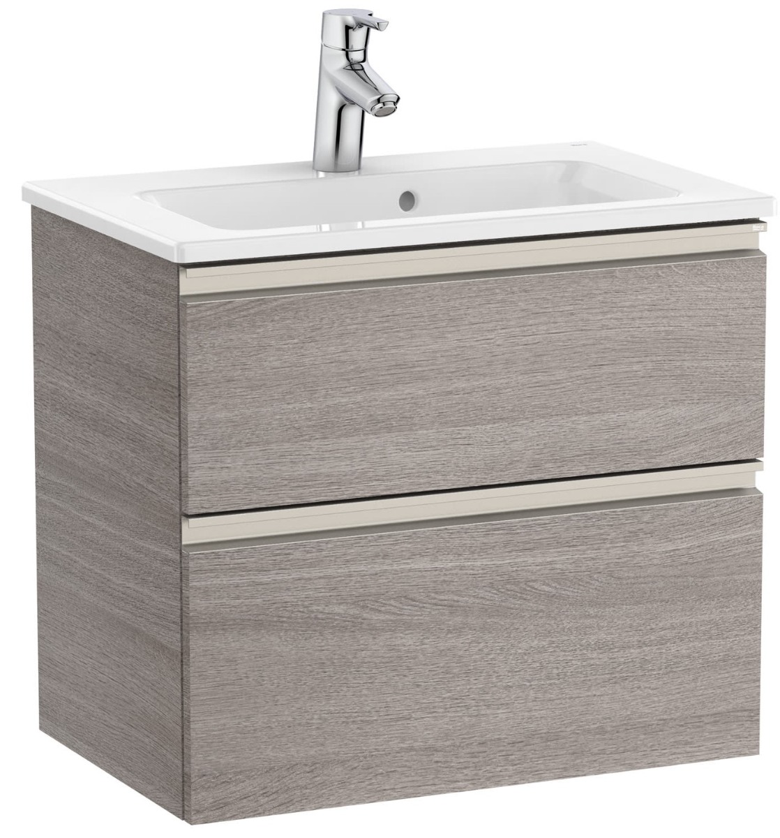 Unik (compact base unit with two drawers and basin)-402 - CITY OAK