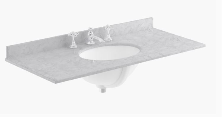 BAYC250 1000MM MARBLE SINGLE BOWL 3 TAP HOLE