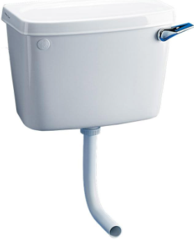 Armitage Shanks GROUP Low Level Cistern 6 Litre Single Flush Syphon Bottom Supply And Internal Overflow With Secure Cover Fastener Cp Lever; White