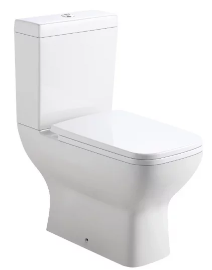 Sinfonia Close Coupled Square Pan, Cistern & Seat