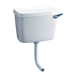Armitage Shanks GROUP Low Level Cistern 6 Litre Single Flush Syphon Bottom Supply And Internal Overflow Chrome Lever; White