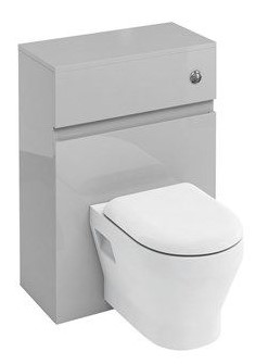 D30 600mm back to wall WC unit with dual flush button-Light Grey
