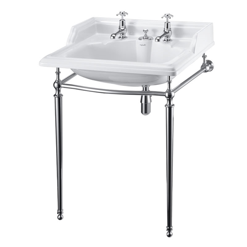 Classic 65cm Basin with Invisible Overflow & Basin Stand 2TH