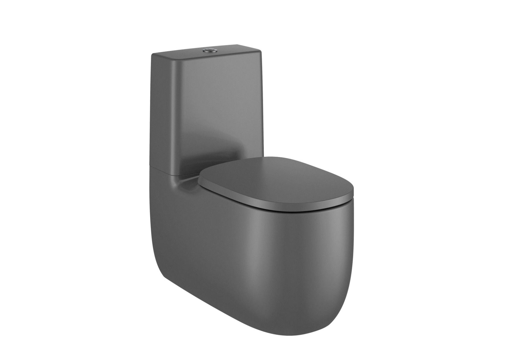 Back to wall vitreous china close-coupled Rimless WC with dual outlet ONYX