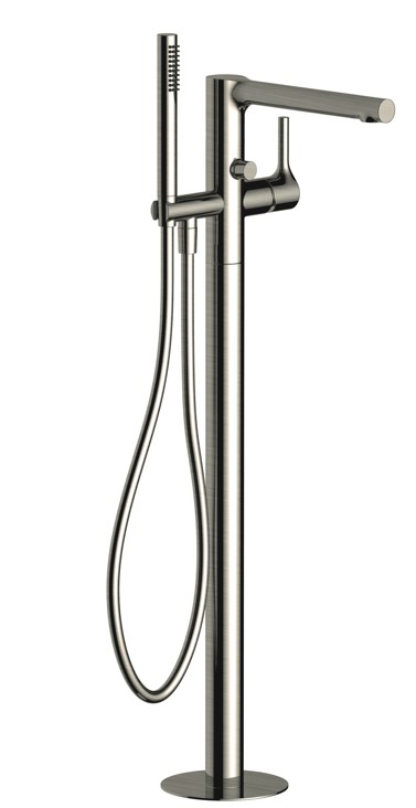 RAK-Sorrento Free Standing Bath Shower Mixer in Brushed Nickel