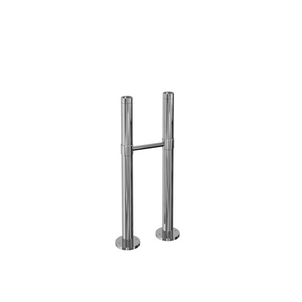 Stand Pipes including Horizontal Support Bar - Chrome