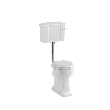 Standard Low Level WC with 520 Lever Cistern-With Nickel Flush Kit 