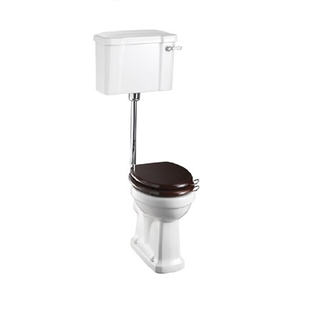Standard Low Level WC with 520 Lever Cistern-With Chrome Flush Kit 
