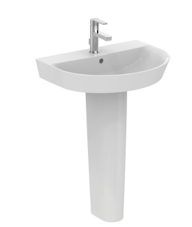 Ideal standard - Concept Air Arc 60cm pedestal basin - one taphole
