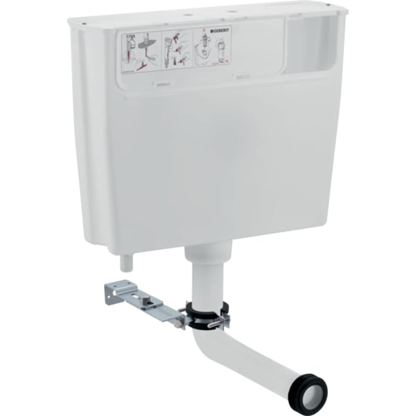 Geberit low-height concealed cistern, 6 litres, pneumatic flush actuation