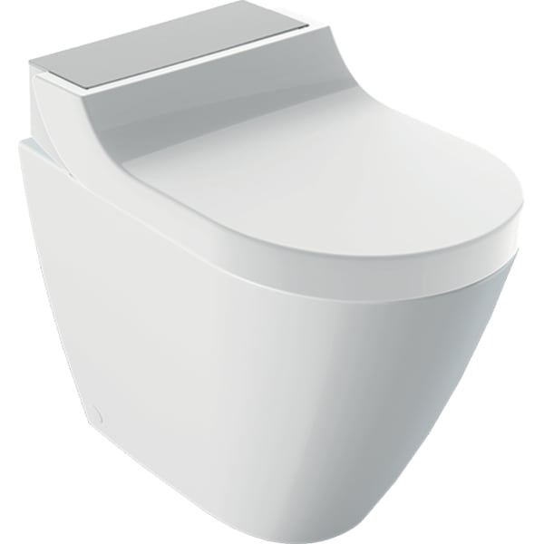 Geberit AquaClean Tuma Comfort WC complete solution, wall-hung WC Stainless Steel