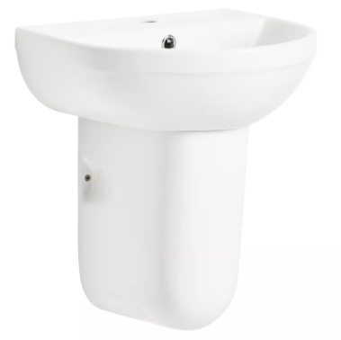Debut Ceramic Semi Pedestal Bathroom Sink