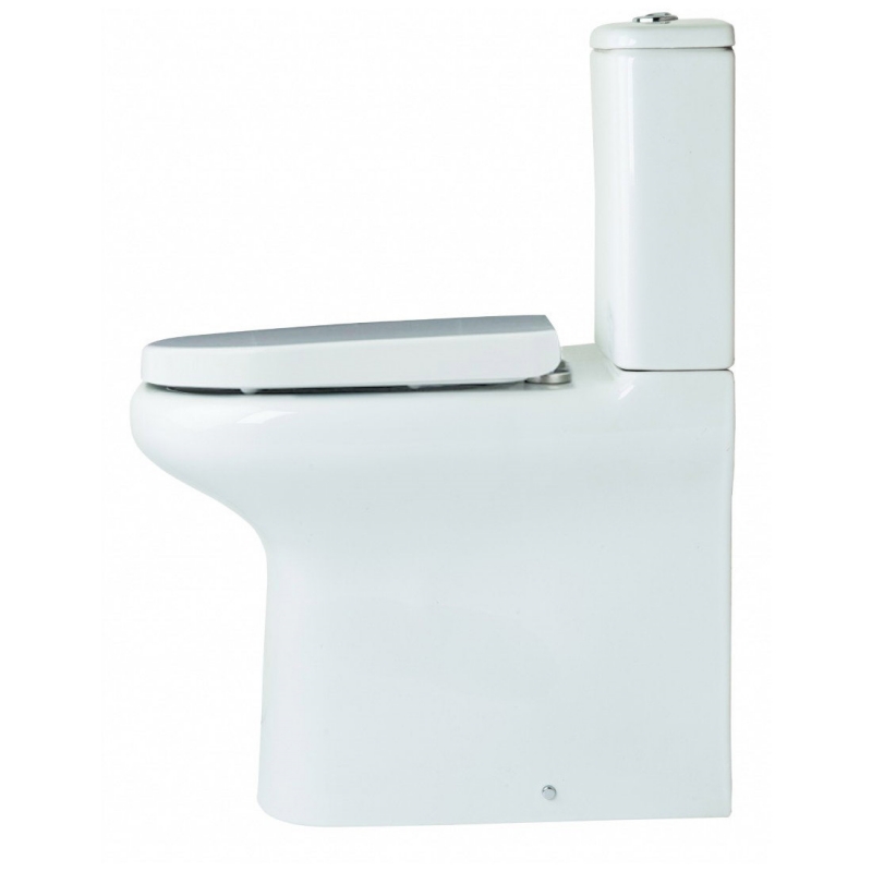 Essential LILY BTW Close Coupled Pan + Cistern Pack; With Seat; White