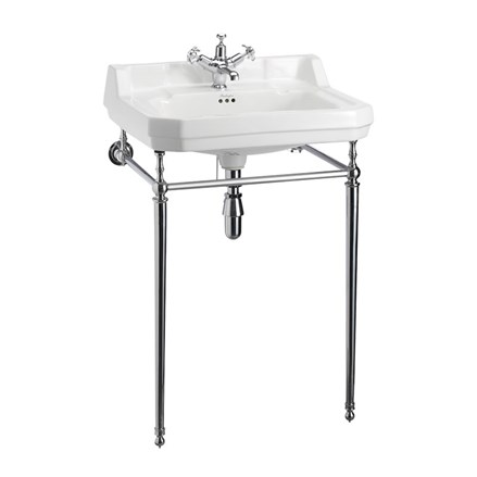Edwardian 610mm Basin with Basin Stand with 1TH