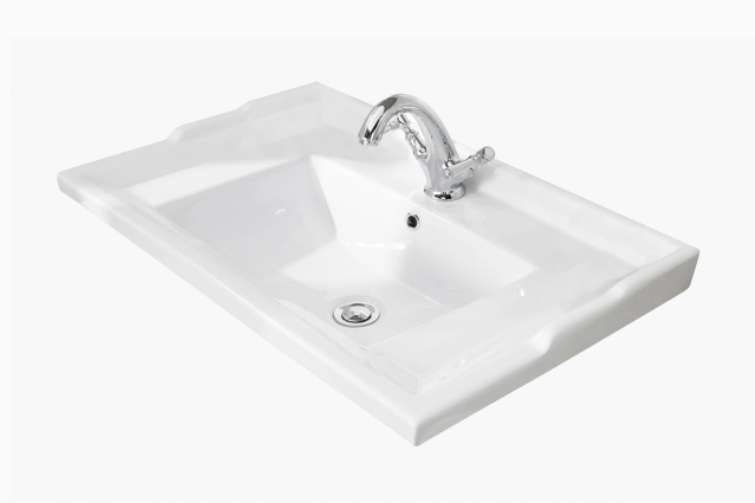 600MM TRADITIONAL CERAMIC BASIN 1 TAP HOLE BAYC201