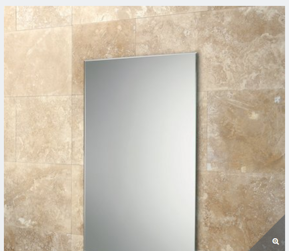 Fili Slimline Bevelled Bathroom Mirror 80 x 40cm
