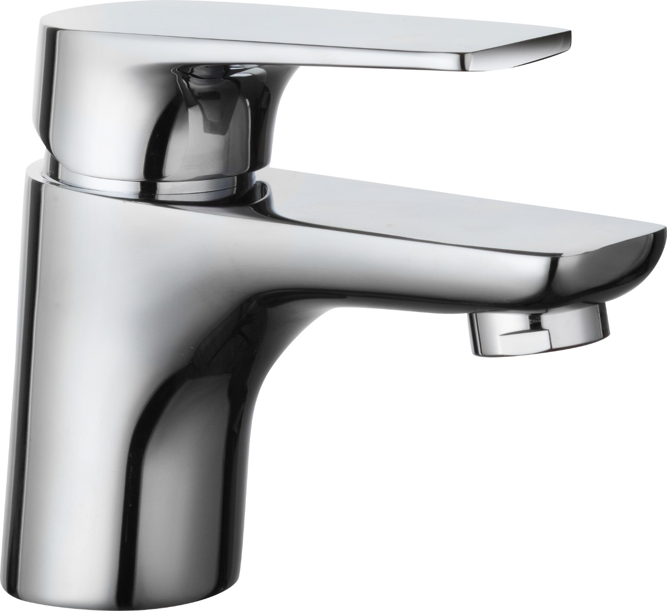 Flite mini single lever basin mixer without pop up waste