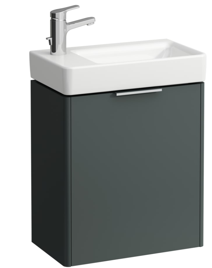 Base Vanity unit, 1 door, left hinged, matches small washbasin