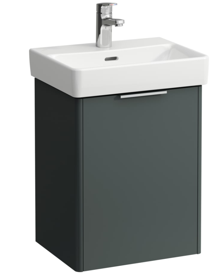 Base Vanity unit, 1 door, right hinged, matches small washbasin