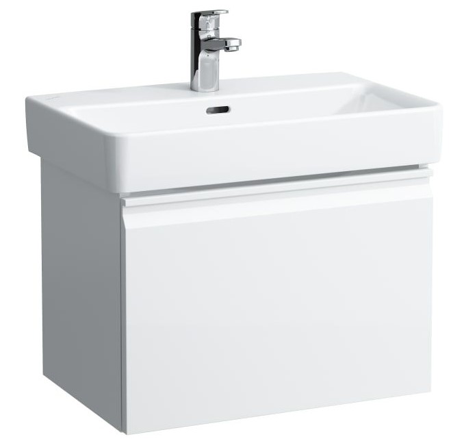 Vanity unit, 1 drawer, matches washbasin 818959 - WHITE
