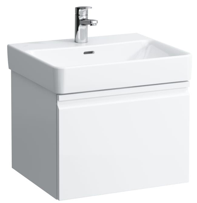 Vanity unit, 1 drawer, matches washbasin 810962 - WHITE