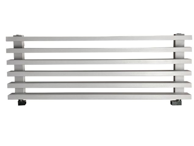 Radox Saber Horizontal Wall Mounted Heated Towel Rail in Grey Metallic Output (BTU) 2253