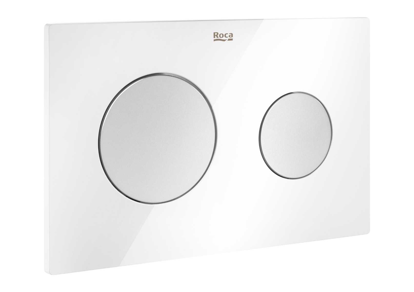 PL10 DUAL Dual flush operating plate for concealed cistern White Chrome