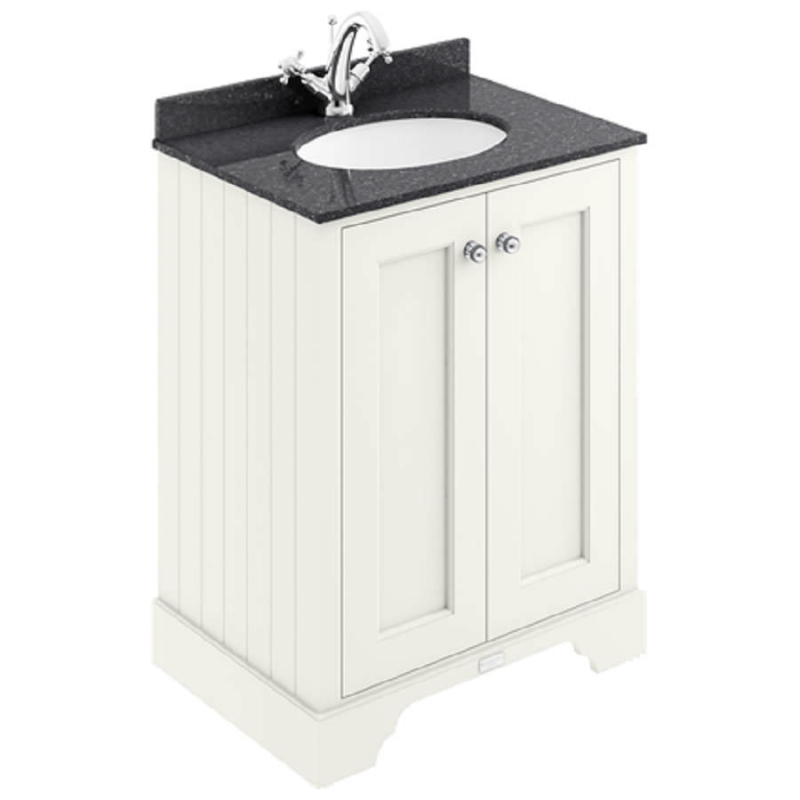600MM 2-DOOR BASIN CABINET POINTING WHITE BAYF103
