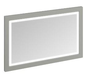 Framed 1200 Mirror with LED Illumination Dark Olive