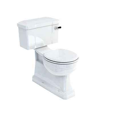 S Trap CC WC with 520 Rear Entry Lever Cistern-with Black Lever 