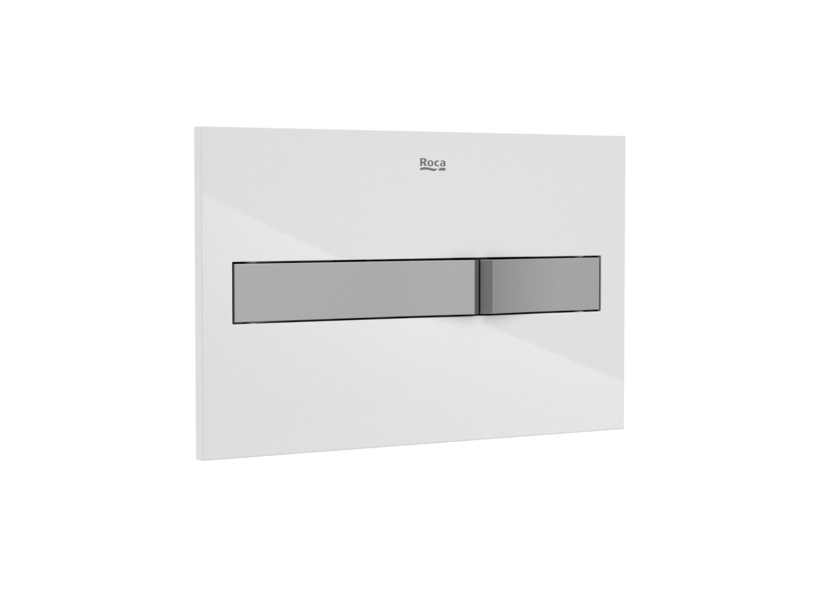 PL2 DUAL - Dual flush operating plate for concealed cistern white/grey