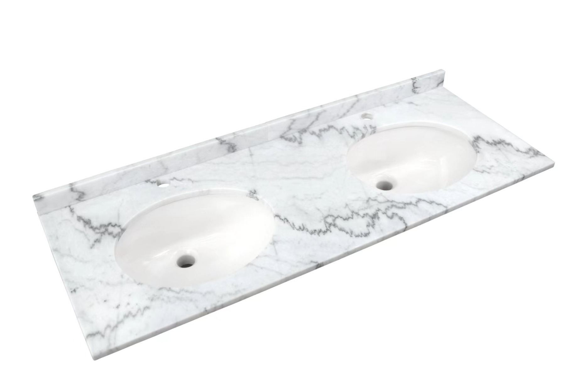 RAK-Washington Marble Countertop with drop in basin 1200 1TH White