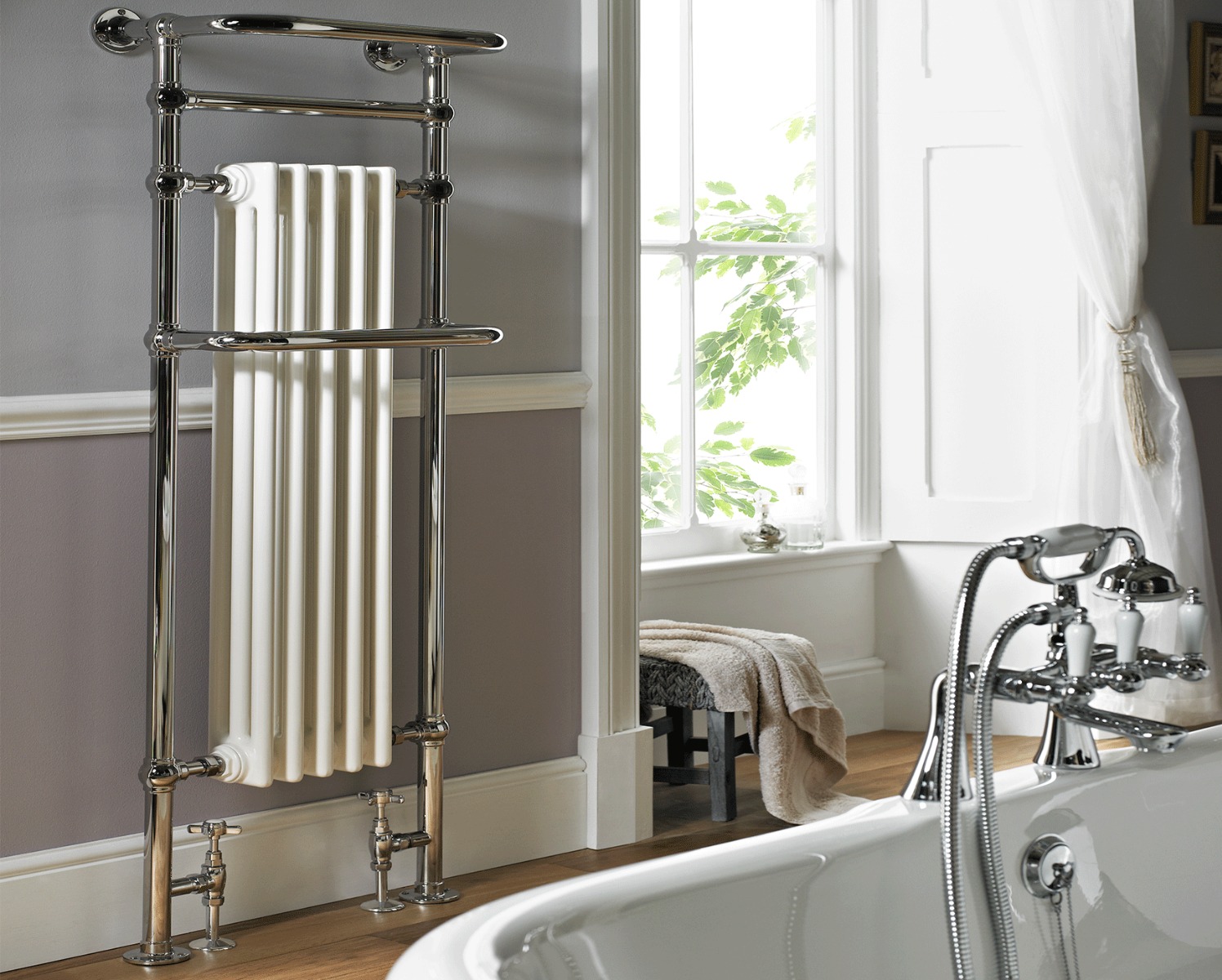 Traditional Regency Tall Fw - Br Electric Only - Chrome 1500x500