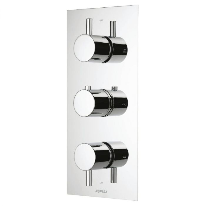 Aqualisa-Thermostatic Concealed 3 Way Shower Valve Thermostatic Concealed 3 Way Shower Valve