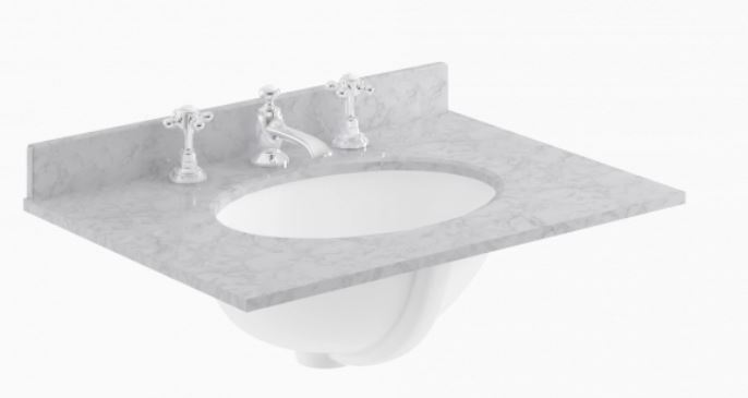 BAYC226 600MM MARBLE SINGLE BOWL 3 TAP HOLE