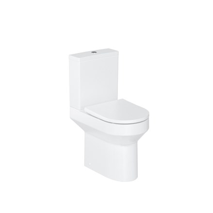 Shoreditch round rimless close coupled WC incl seat