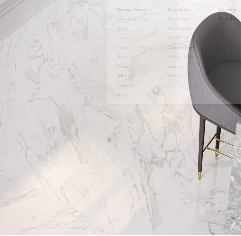 Statuarietto Polished Rectified Porcelain 600x1200mm- Price per m2