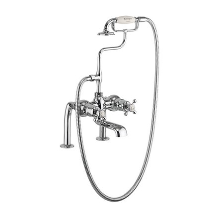 Tay Thermostatic Bath Shower Mixer Deck Mounted-with Medici accents
