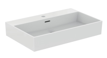 70cm washbasin, 1 th with overflow