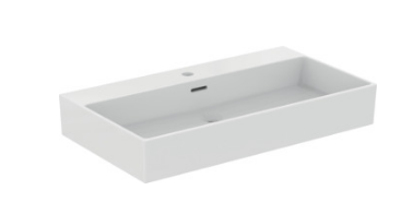 80cm washbasin, 1 taphole with overflow -T372901