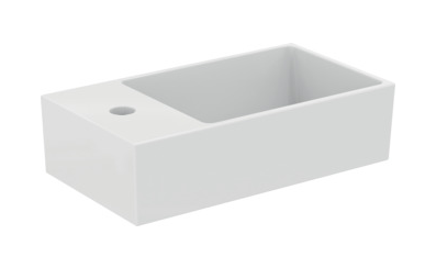 45cm Guest washbasin, LH 1 th with overflow