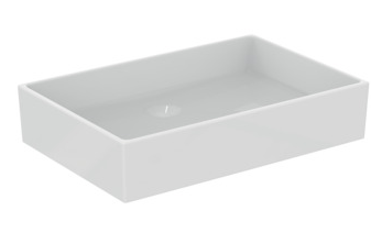 60cm rectangular vessel washbasin without overflow