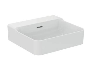conca 50cm washbasin, no taphole with overflow, ground -T381401