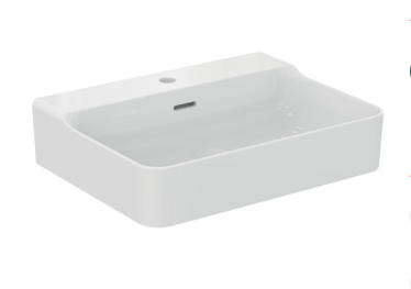  conca 60cm washbasin, 1 th with overflow, ground - T381801