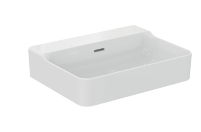 conca 60cm washbasin, no taphole with overflow, ground -T382201