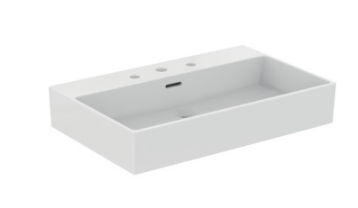 70cm washbasin, 3 tapholes with overflow -T389201