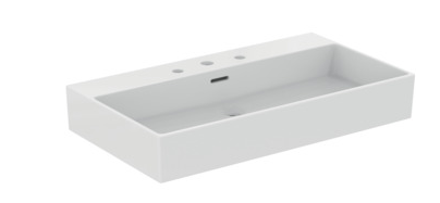 80cm washbasin, 3 tapholes with overflow-T389701
