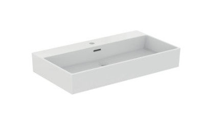 80cm Washbasin, 1 taphole with overflow, ground -T389901